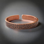 Rustic Solid Copper Cuff Bracelet