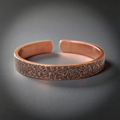 Rustic Solid Copper Cuff Bracelet