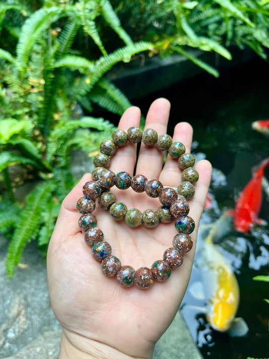 Handmade Orgonite Bead Bracelet