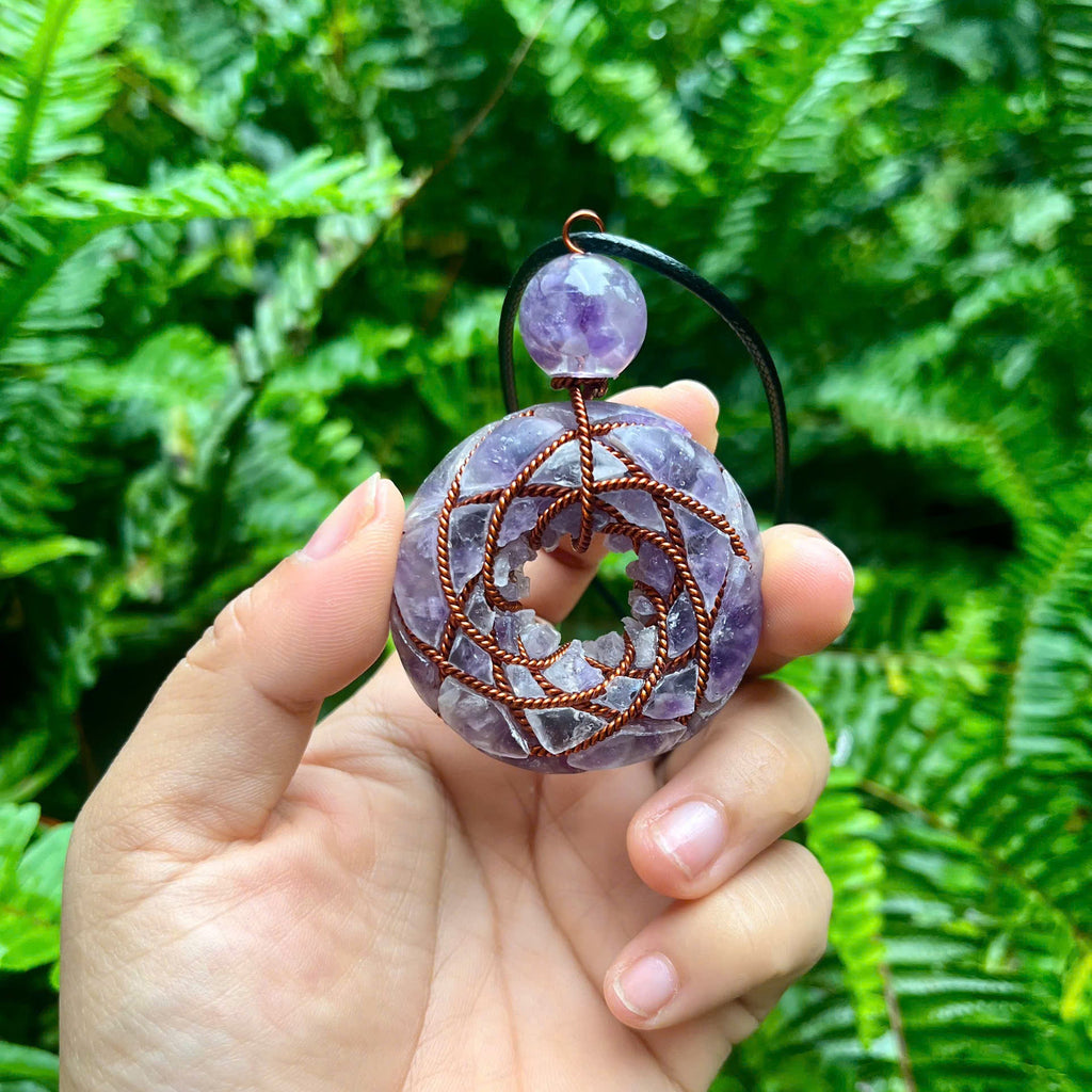 Torus Copper Pendant – Sacred Geometry Design