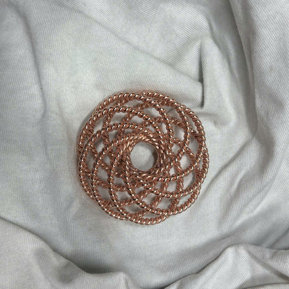 Torus Pendant V2 – 432 MHz Handcrafted Copper Necklace