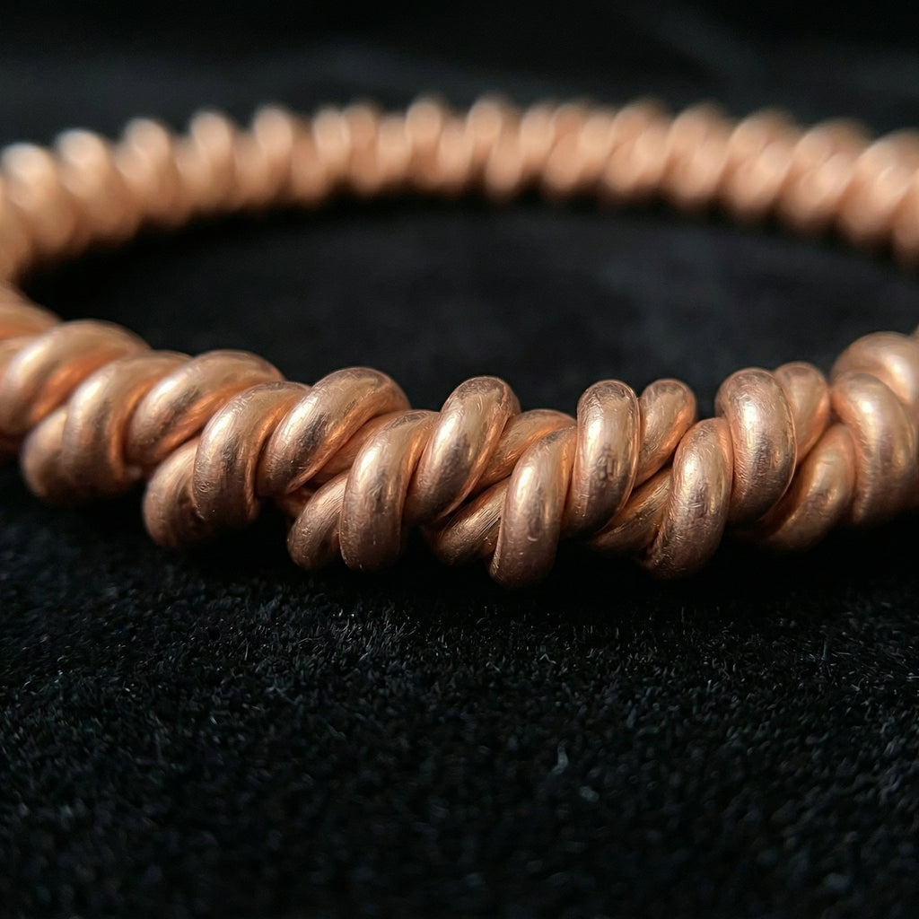 Double Helix Tensor Bracelet – Handmade Copper Design